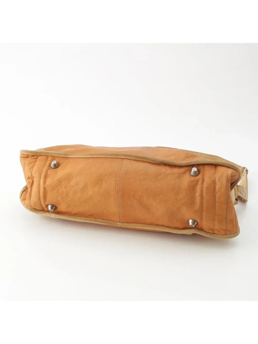 Celine Leather Suede 2-Way Shoulder Bag Brown